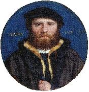 Hans holbein the younger Portrait of an Unidentified Man, possibly the goldsmith Hans of Antwerp painting
